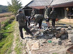 대산 공군부대 자원봉사 활동모습